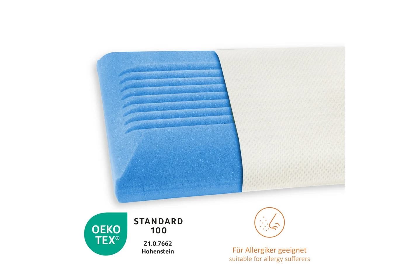 sleepling Orthopädisches Nackenstützkissen Memory Foam Weiß - Bild 4