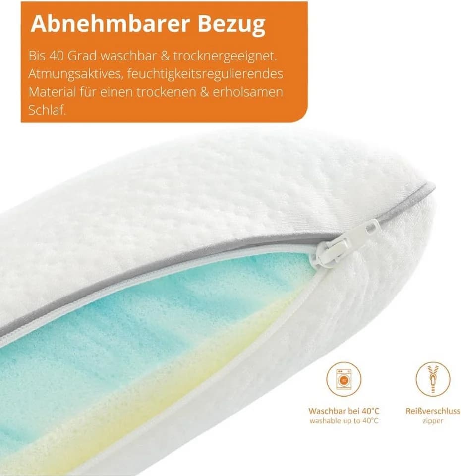 sleepling Nackenstützkissen Memory Foam Visco und Gelschaum