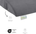 Bodyprotect Rückenkissen Grau Memory Foam Mikroplüsch Bild 1