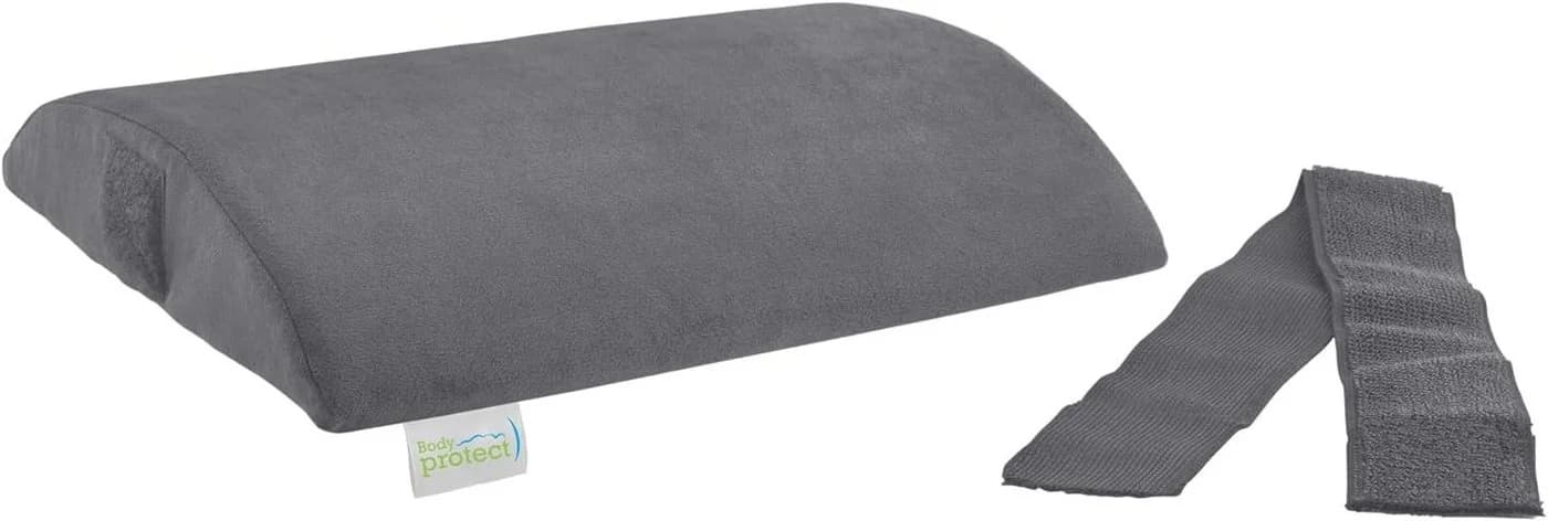 Bodyprotect Rückenkissen Grau Memory Foam Mikroplüsch - Bild 2
