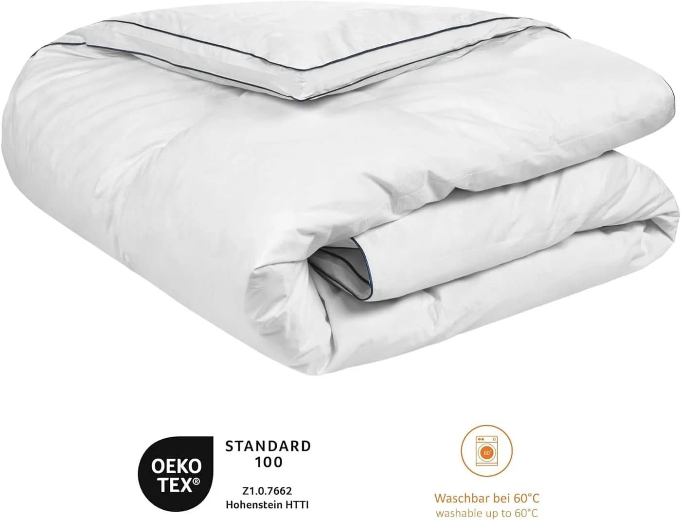 sleepling Daunenbettdecke 90% Daunen 10% Federn Baumwollbezug - Bild 3