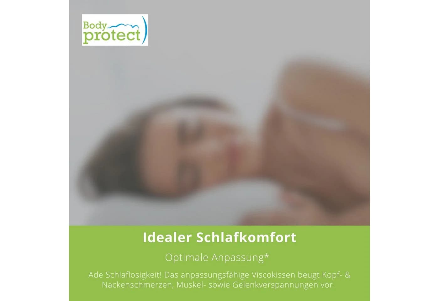 Bodyprotect Nackenrolle Grau Memory Foam Orthopädisches Kissen - Bild 5