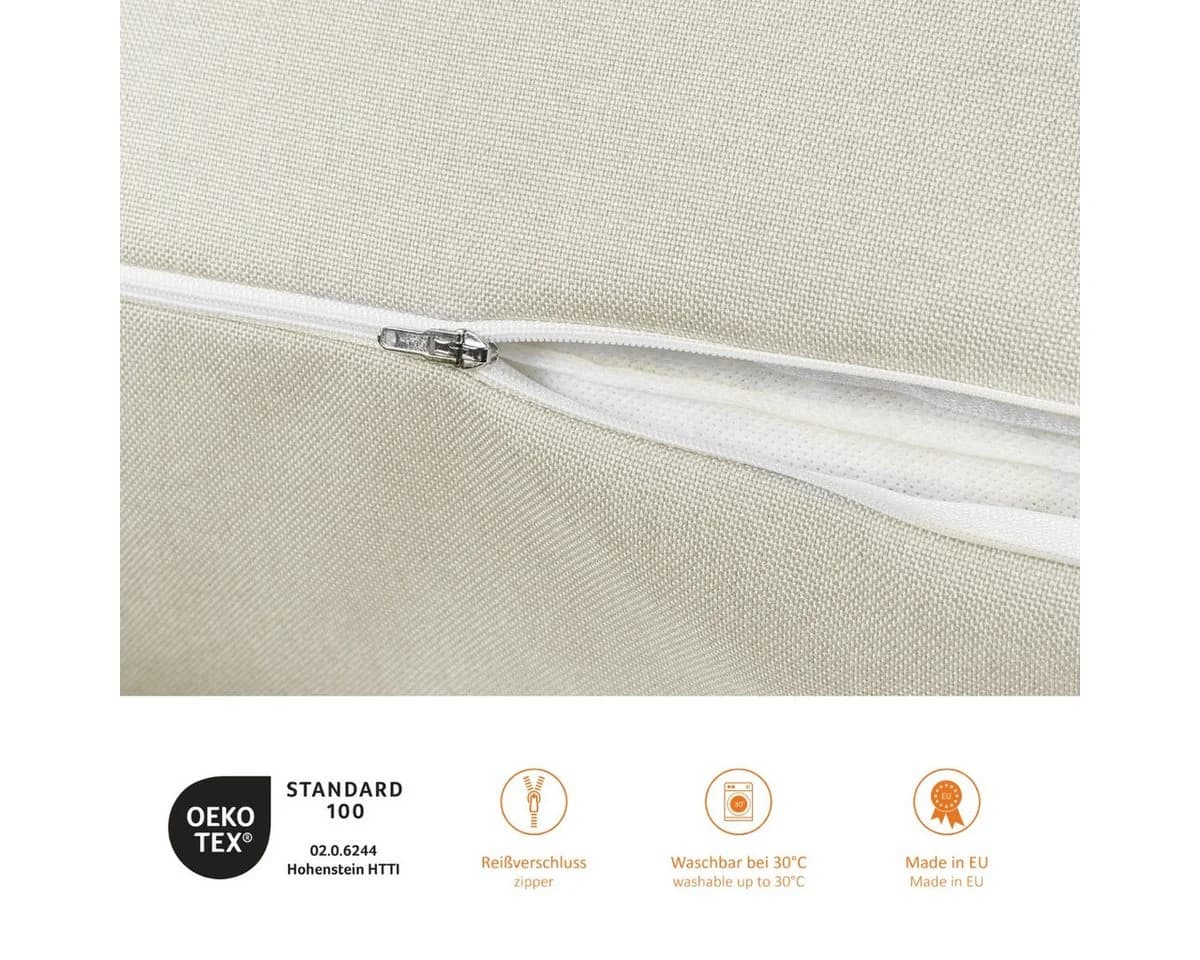 sleepling Keilkissen mit Seitentasche Multifunktional Beige - Bild 5
