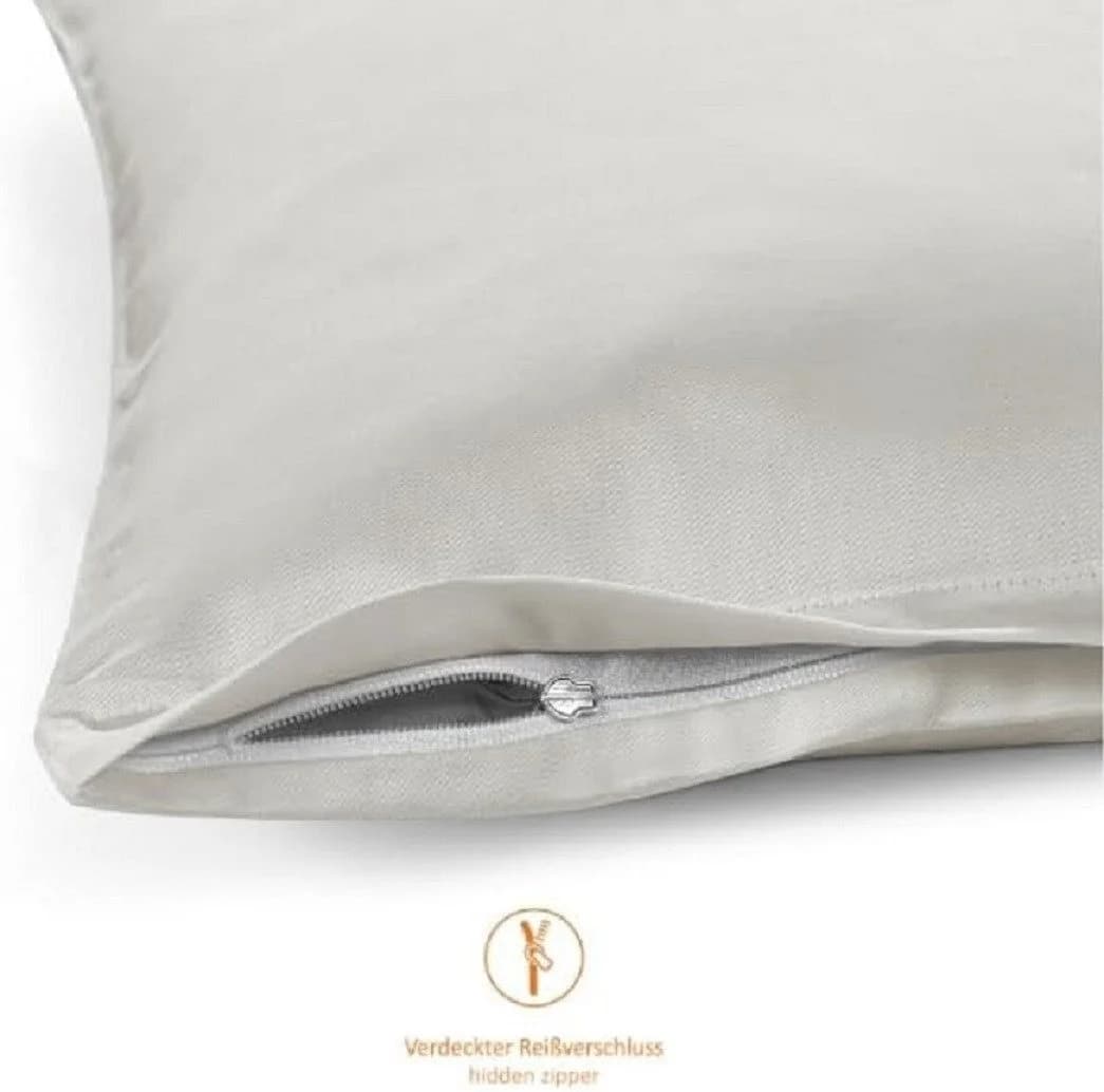 sleepling Bettwäsche Satin 100% Baumwolle Beige - Bild 4