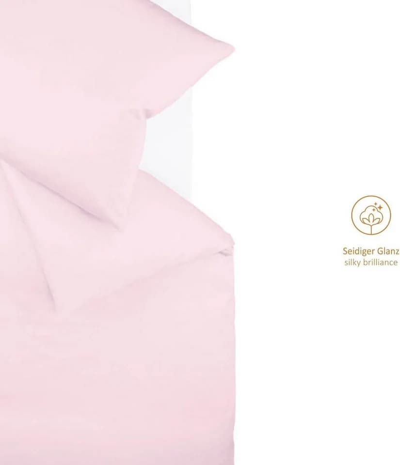 sleepling Bettwäsche Satin Rosa 100% Baumwolle mercerisiert - Bild 3