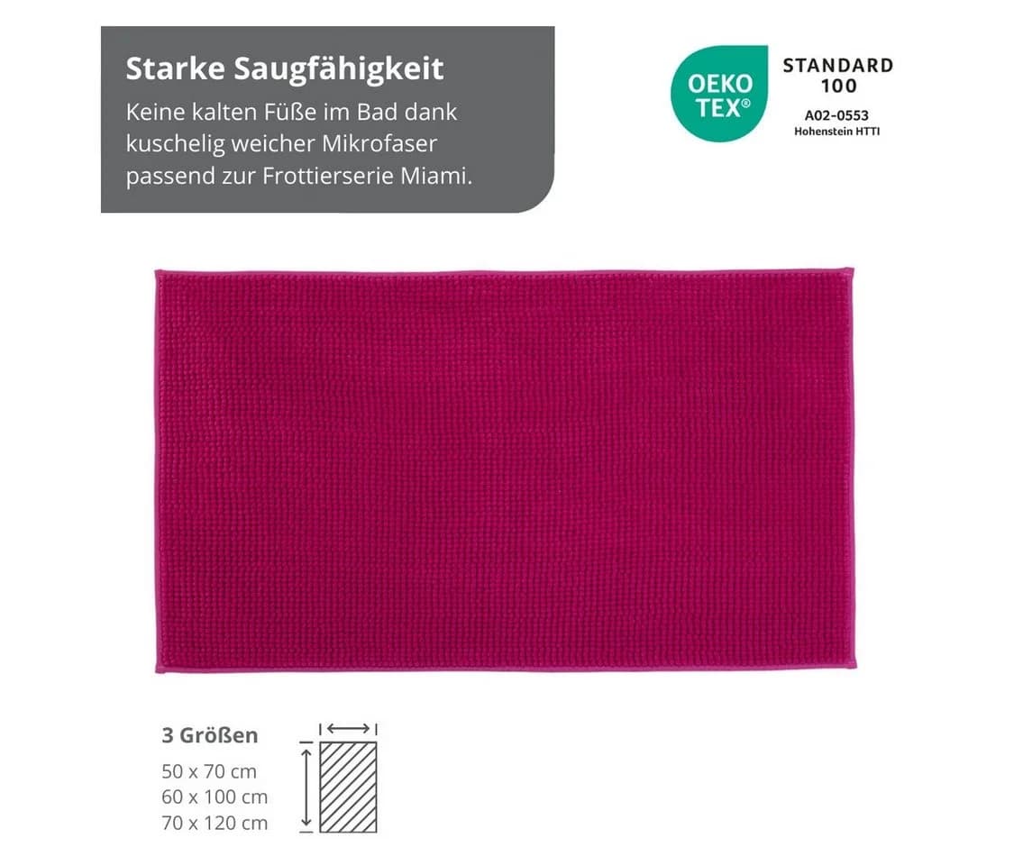 liebling Badematte cyclam Polyester Fußbodenheizung geeignet Antirutsch - Bild 4