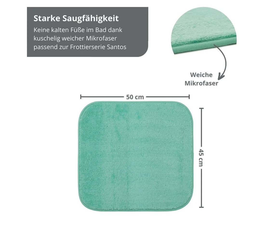 liebling Badematte Santos Polyester Grün Rutschfest - Bild 3