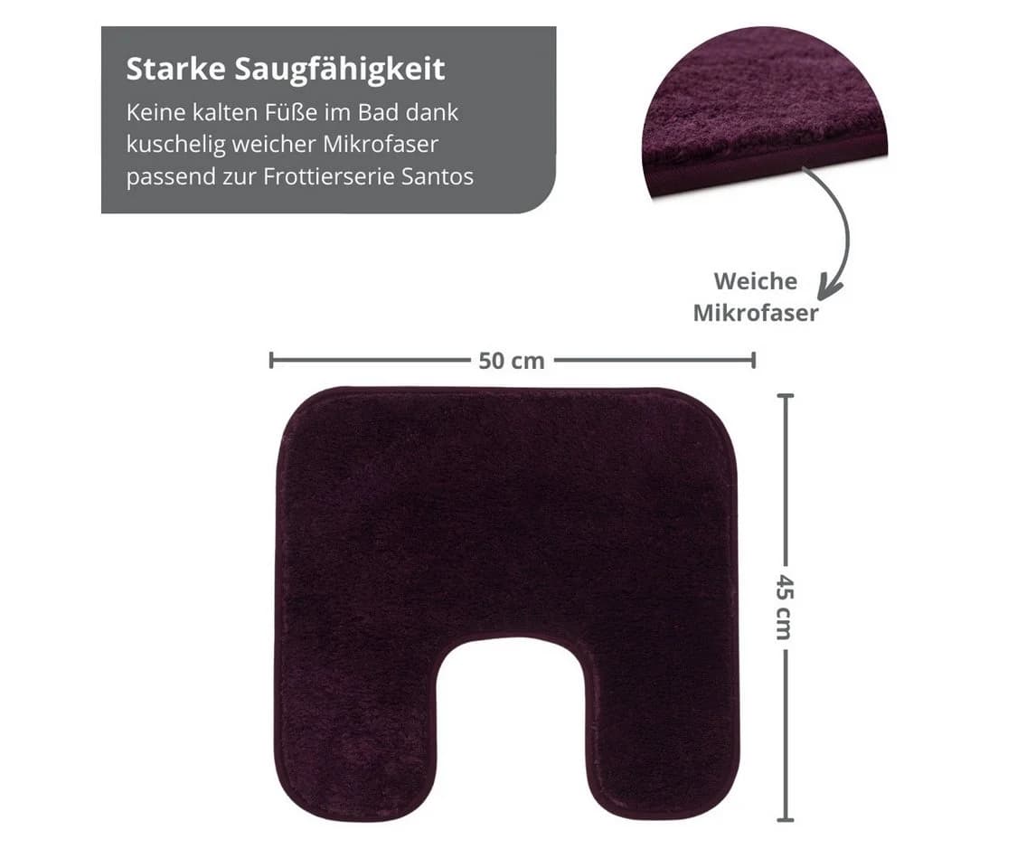 liebling Badematte Santos Lila Rutschhemmend Polyester - Bild 3