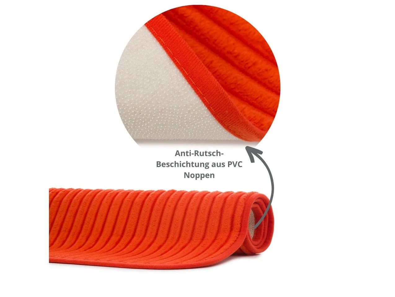 liebling Badematte Orange Polyester Rutschhemmend Quadratisch - Bild 4