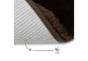 liebling Badematte Superior Polyester Rutschhemmend Dunkelbraun Bild 5