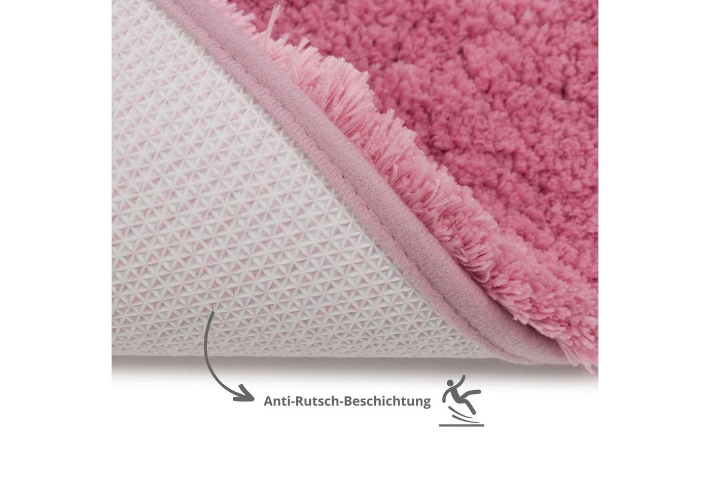liebling Badematte Superior Rosa Polyester rutschhemmend - Bild 5
