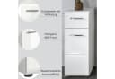 furnling Badkommode Standschrank Ivy Weiß 1 Schublade 1 Tür Bild 4