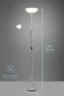 lightling Stehlampe Enzo Titanfarbener Kunststoffschirm E27 Bild 2