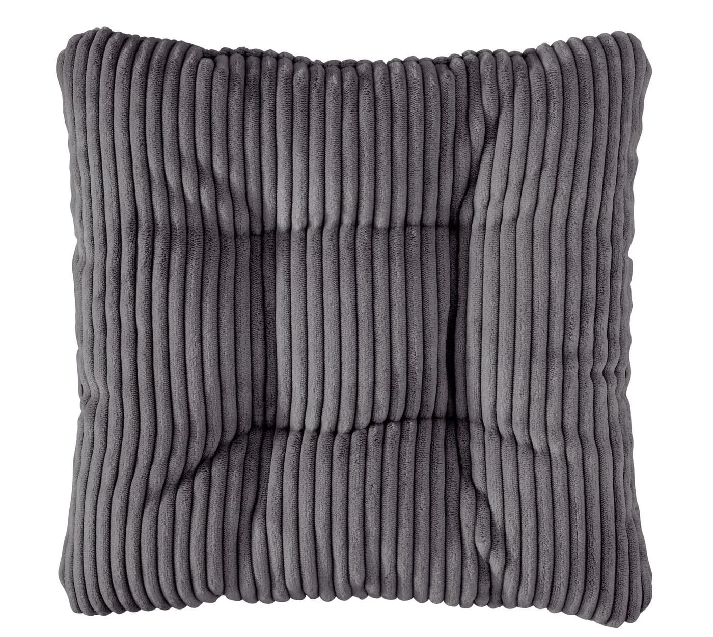 sleepling Sitzkissen Cord-Optik Dunkelgrau 38x38 cm - Bild 2