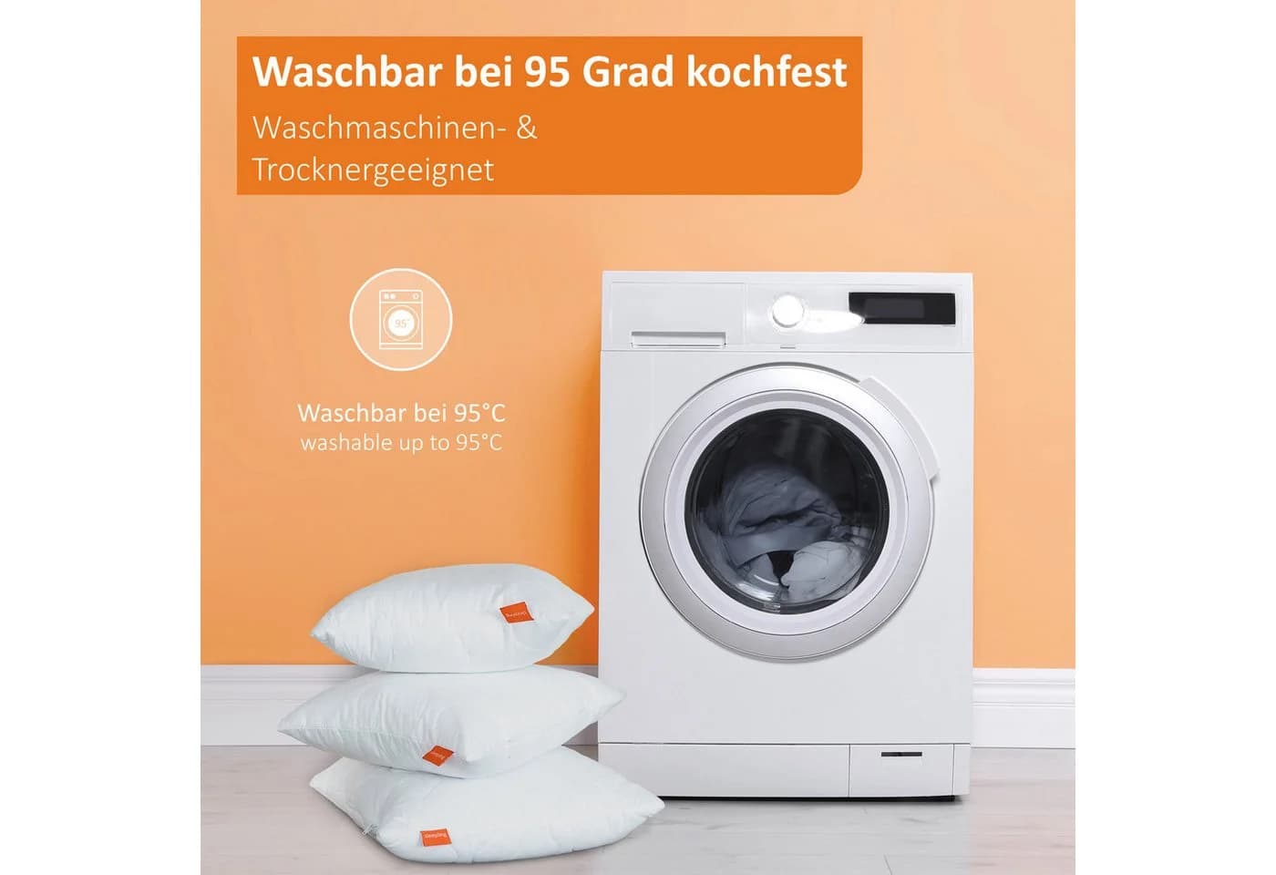 Matratzenschoner Premium Molton atmungsaktiv mit Eckgummis weiß - Bild 5