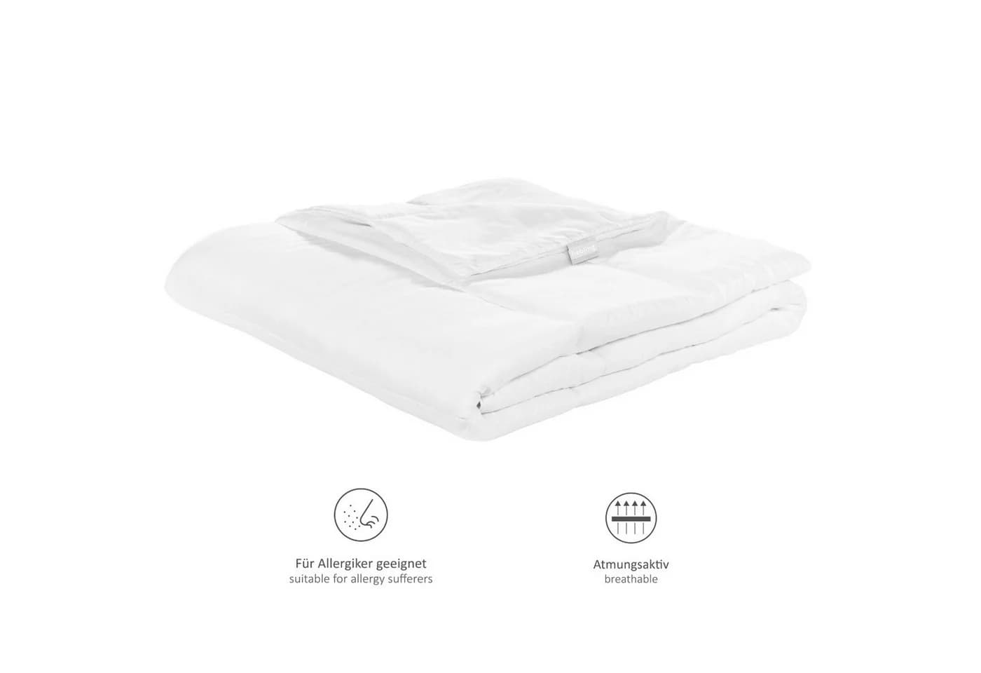 liebling Bettdecke + Kopfkissen Set Polyester Mikrofaser Allergiker