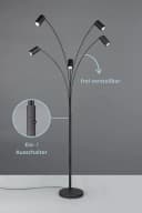 lightling Stehlampe Julie Schwarz Minimalistisch mit Schalter Bild 1