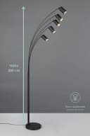lightling Stehlampe Julie Schwarz Minimalistisch mit Schalter Bild 3