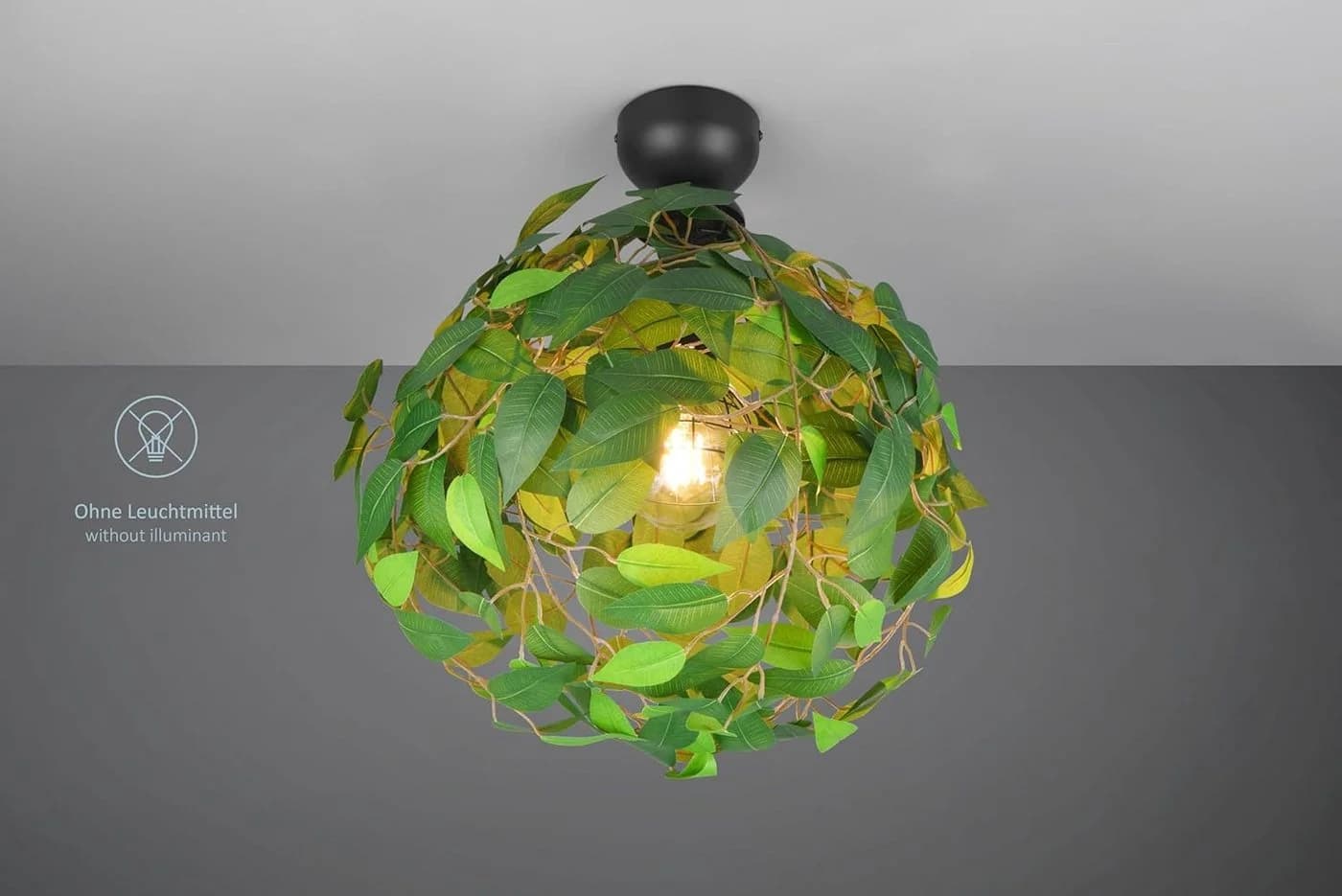 lightling Deckenleuchte Lea Grün Kunststoff IP20 Indoor Ø 38 cm - Bild 4