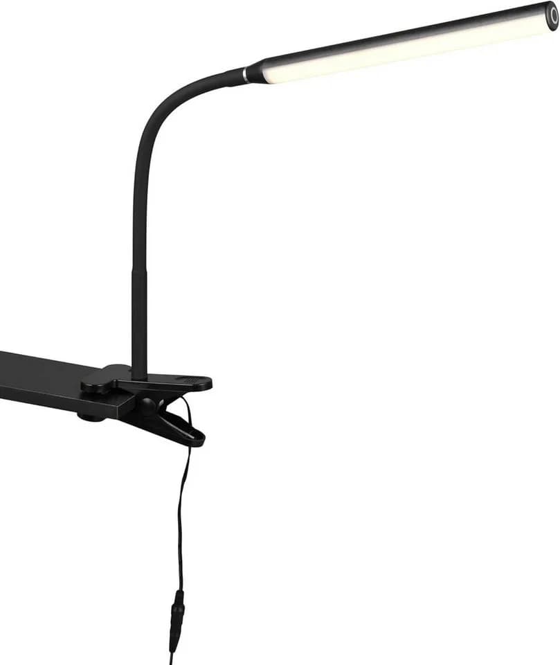 lightling LED Klemmtischleuchte Nella Schwarz Matt Touch Dimmbar - Bild 2
