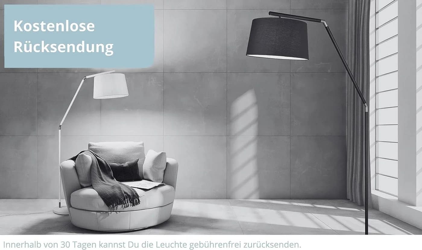 lightling LED Klemmtischleuchte Nella Schwarz Matt Touch Dimmbar - Bild 5