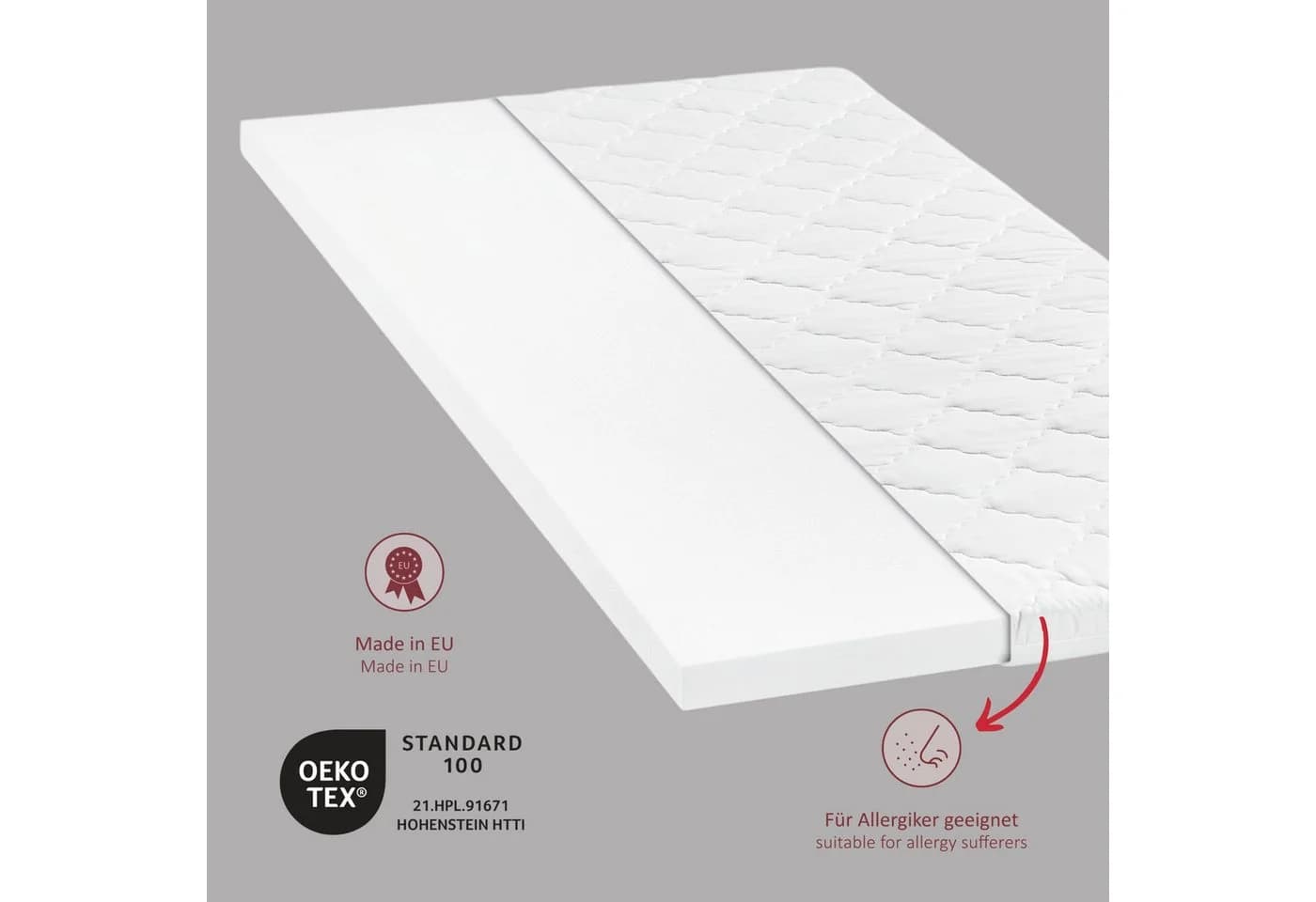 sleepling Visco Topper 6 cm Viscoschaum Memory-Effekt - Bild 4