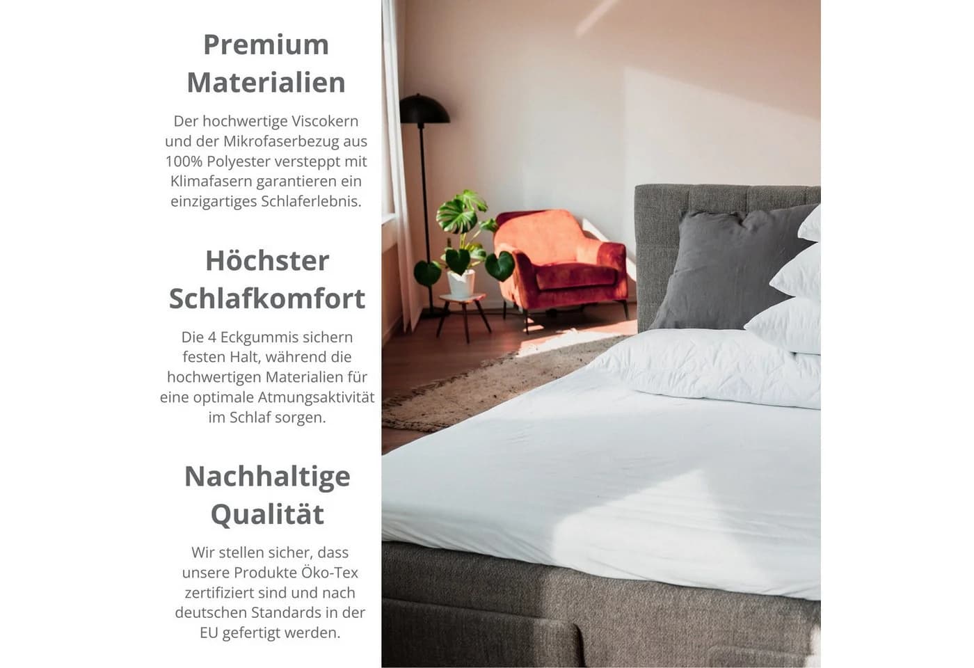 sleepling Visco Topper 6 cm Viscoschaum Memory-Effekt - Bild 5
