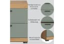 furnling Waschbeckenunterschrank Scott 2 Schubladen Salbei Eiche Bild 4