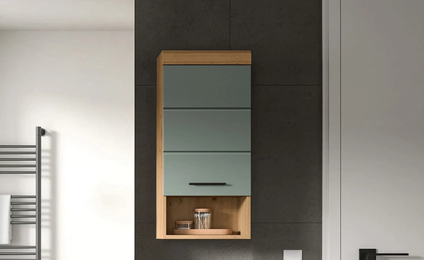 furnling Hängeschrank Scott 1 Tür Salbei/Artisan Eiche