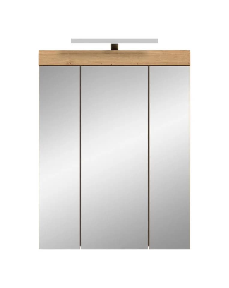 Spiegelschrank aus Salbei und Artisan Eiche - Bild 3