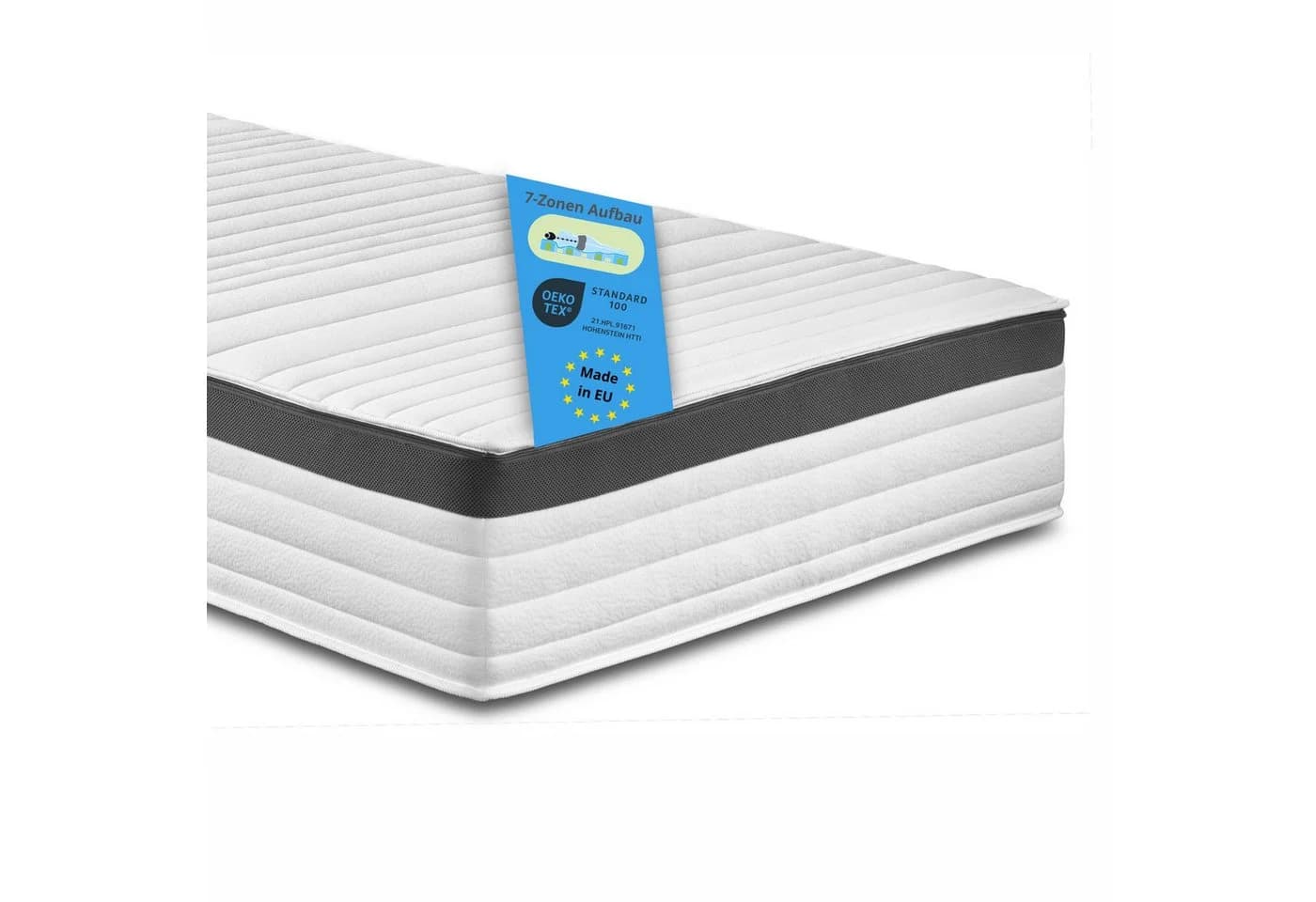 Taschenfederkernmatratze Elite Line, Bodyprotect, 7-Zonen, 25 cm hoch, orthopädische Matratze, Größe: 90x200, Härtegrad: H4 - Bild 2