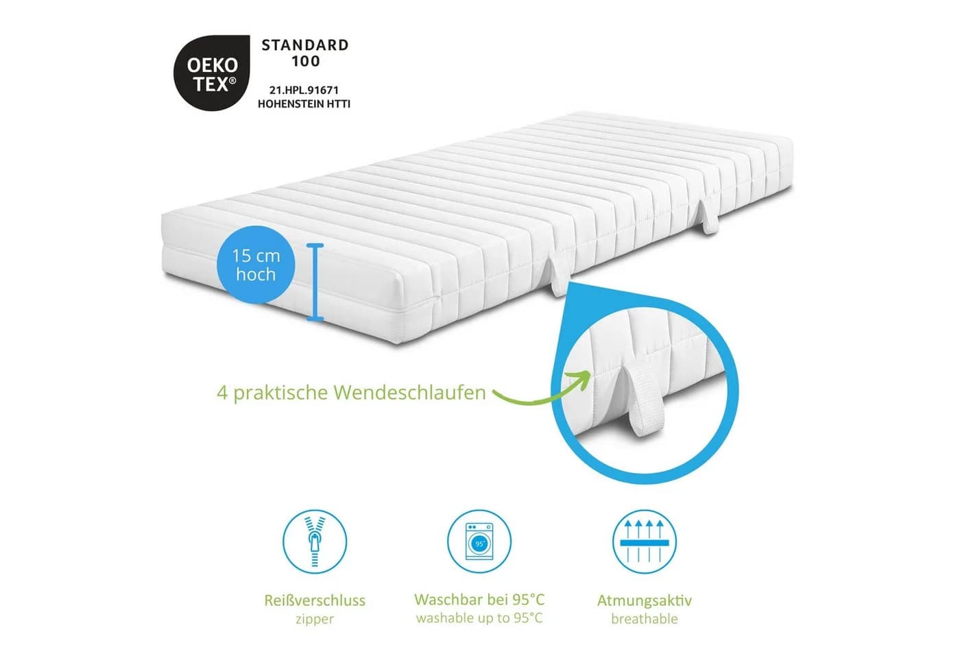 Bodyprotect Kaltschaummatratze Balance Duo 7 Liegezonen Wendematratze - Bild 4