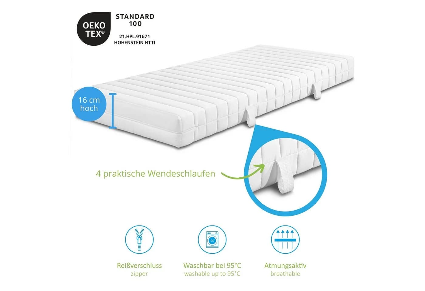 Bodyprotect Taschenfederkernmatratze Comfort Line 7-Zonen - Bild 4