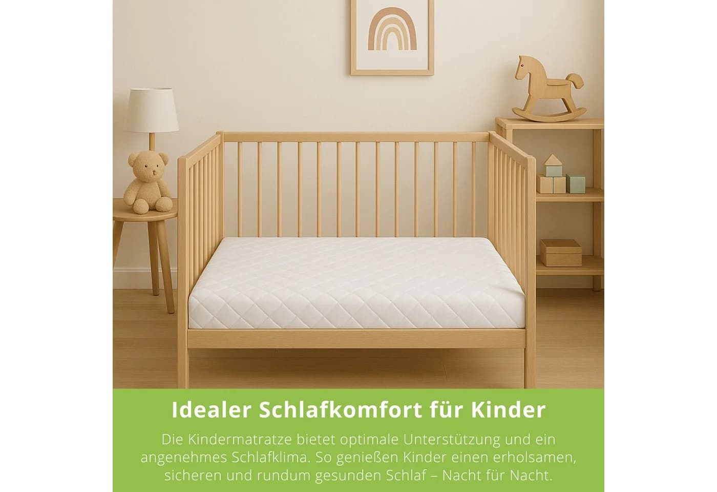Bodyprotect Babymatratze Little Dreams Weiß Schaumstoff