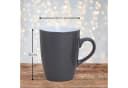 matches21 HOME & HOBBY Kaffeetassen 6er Set Grau Keramik 340ml Bild 1