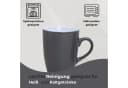 matches21 HOME & HOBBY Kaffeetassen 6er Set Grau Keramik 340ml Bild 3