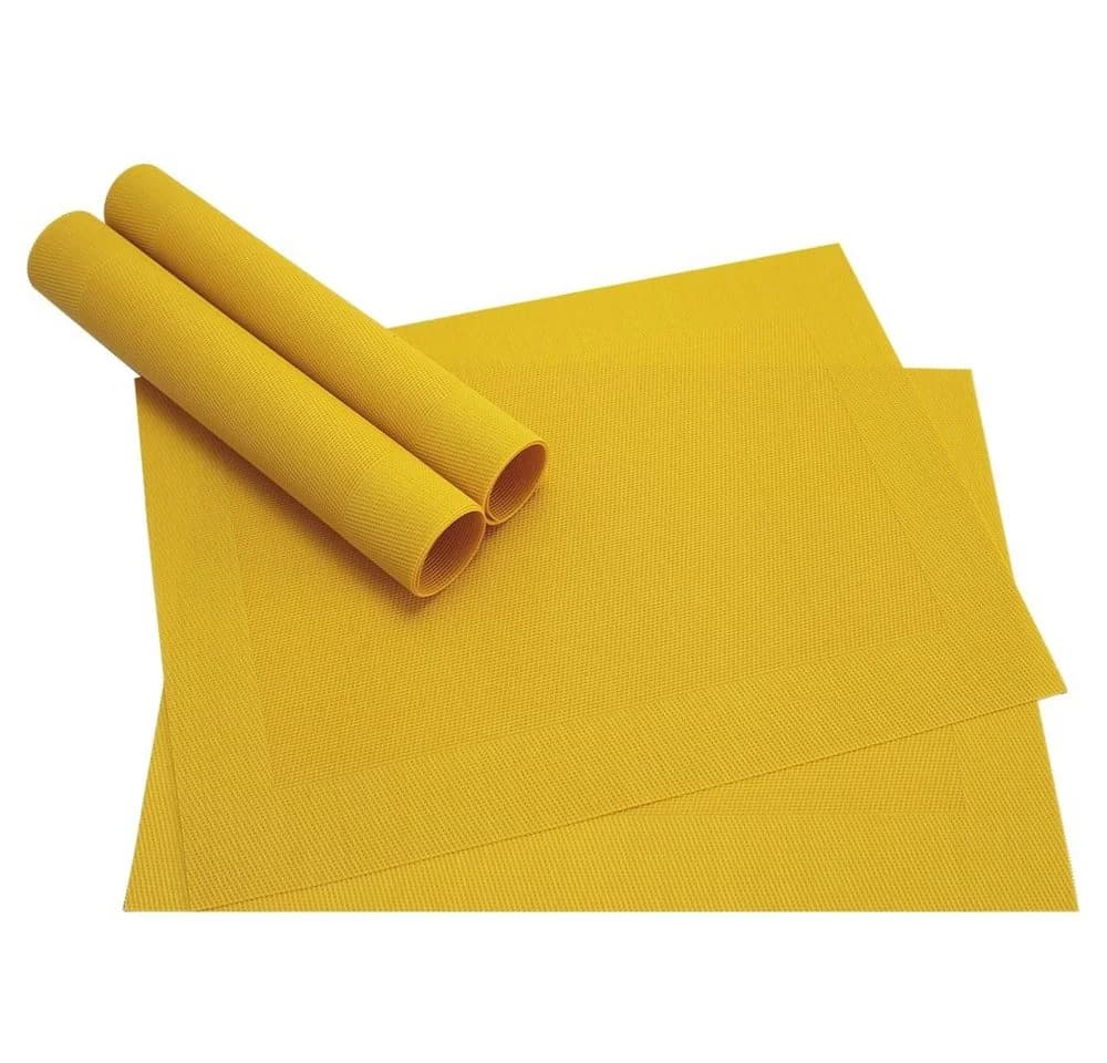 matches21 HOME & HOBBY Platzset BORDA 4er Gelb PVC Tischunterlage - Bild 2