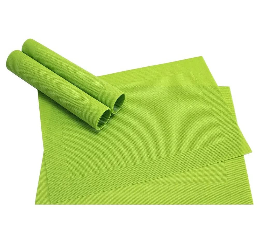 matches21 HOME & HOBBY Platzset BORDA 4er Hellgrün PVC abwaschbar - Bild 2