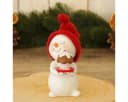matches21 HOME & HOBBY Dekofigur Schneemann rote Mützen 4er Set 7 cm Bild 5