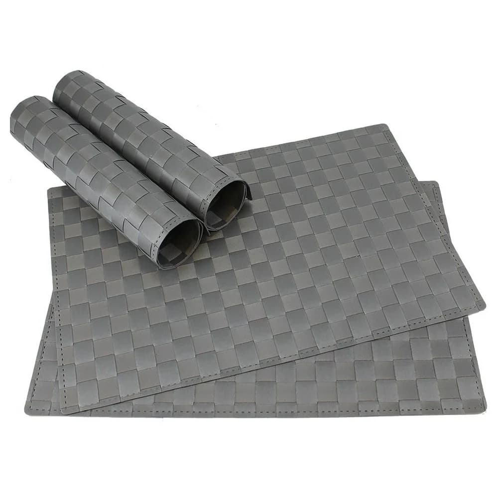 matches21 HOME & HOBBY Platzset Tischset MODERN grau 4er Set - Bild 2