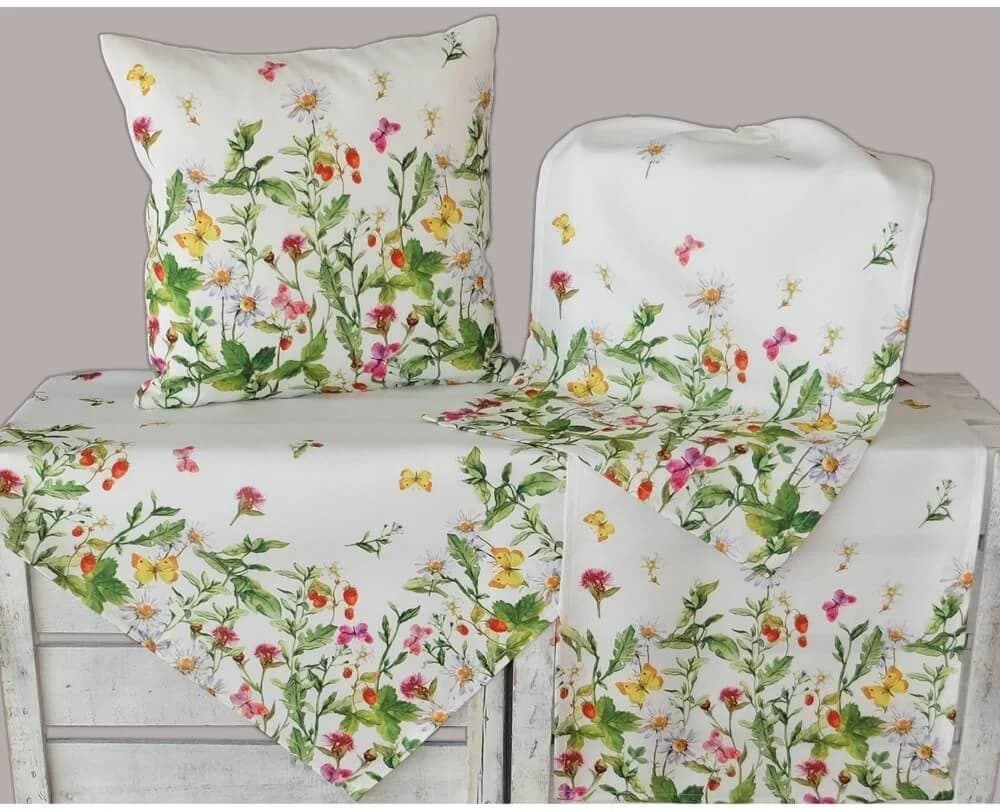 matches21 HOME & HOBBY Tischdecke KIARA Blumendesign Mitteldecke Polyester