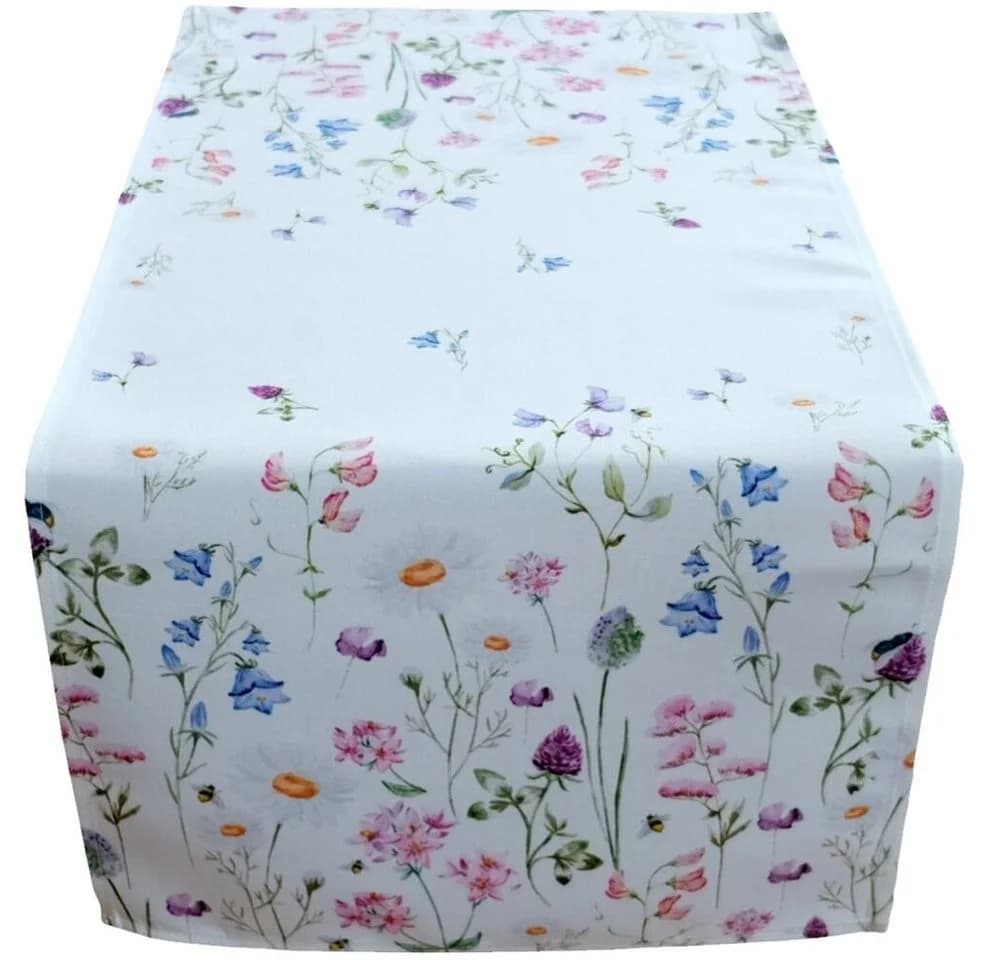 matches21 HOME & HOBBY Tischläufer NORA Wiesenblumen Mitteldecke Polyester 40 x 90 cm - Bild 2