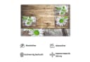matches21 HOME & HOBBY Platzset Tischset Margeriten Blumen 4er Tischunterlage Tischdeko Bild 3