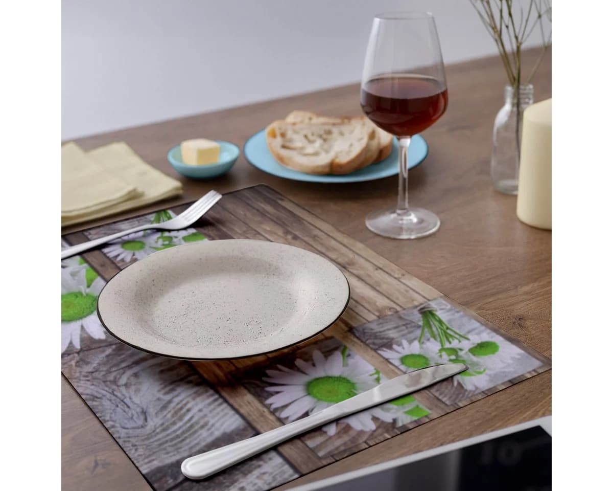matches21 HOME & HOBBY Platzset Tischset Margeriten Blumen 4er Tischunterlage Tischdeko - Bild 5
