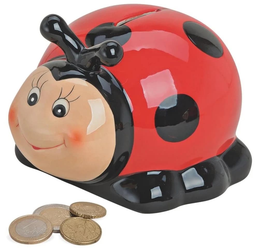 matches21 HOME & HOBBY Spardose Marienkäfer Sparschwein Keramik