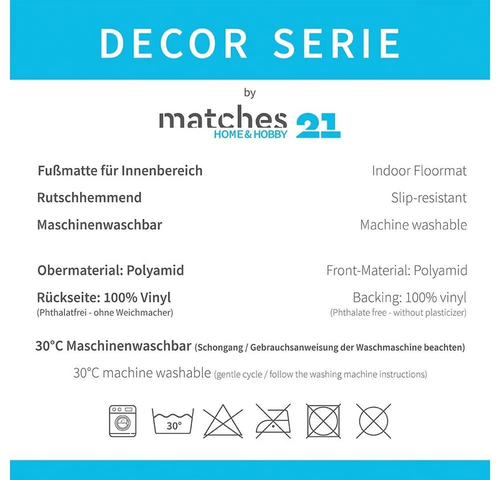 matches21 HOME & HOBBY Fußmatte Türmatte Boho Vintage Mandala Bunt
