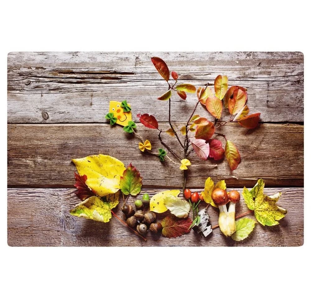 matches21 HOME & HOBBY Platzset 8er Set Abwaschbar Herbstlaub Bunt