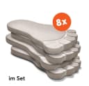matches21 HOME & HOBBY Gartenfigur Fußabdrücke 8 St Grau Beton Bild 2