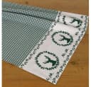 matches21 HOME & HOBBY Tischläufer RESI Grün-Weiß Karo Hirsch Landhausstil Bild 2