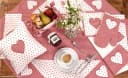 matches21 HOME & HOBBY Platzset Landhausstil Rot Karo mit Herz-Borte Bild 1
